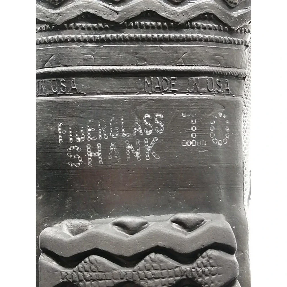LaCrosse Boots Mens Black 10 Fiberglass Shank Duck Shoes Rubber Lined